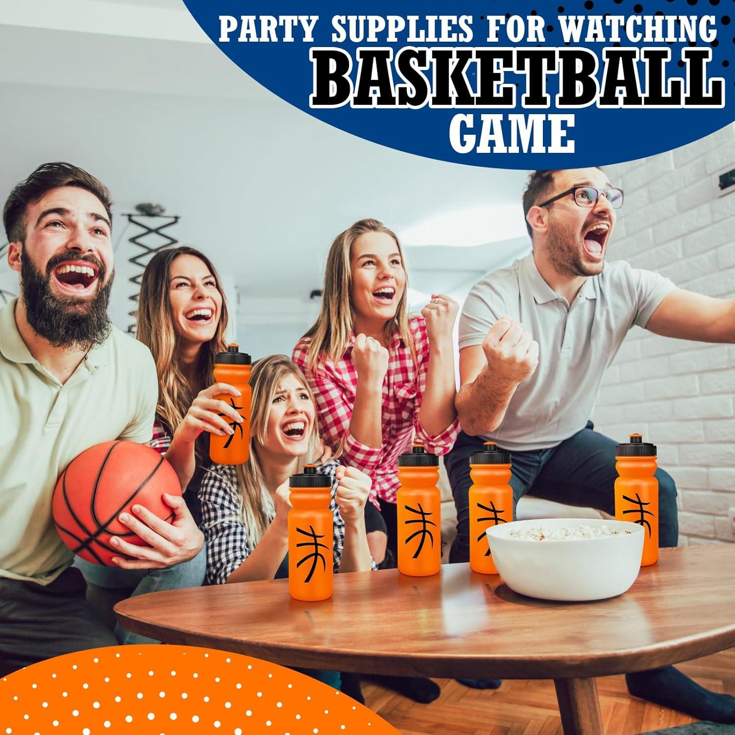 Paquete de 12 Botellas de Agua Reutilizables Nitial 591 ml Baloncesto