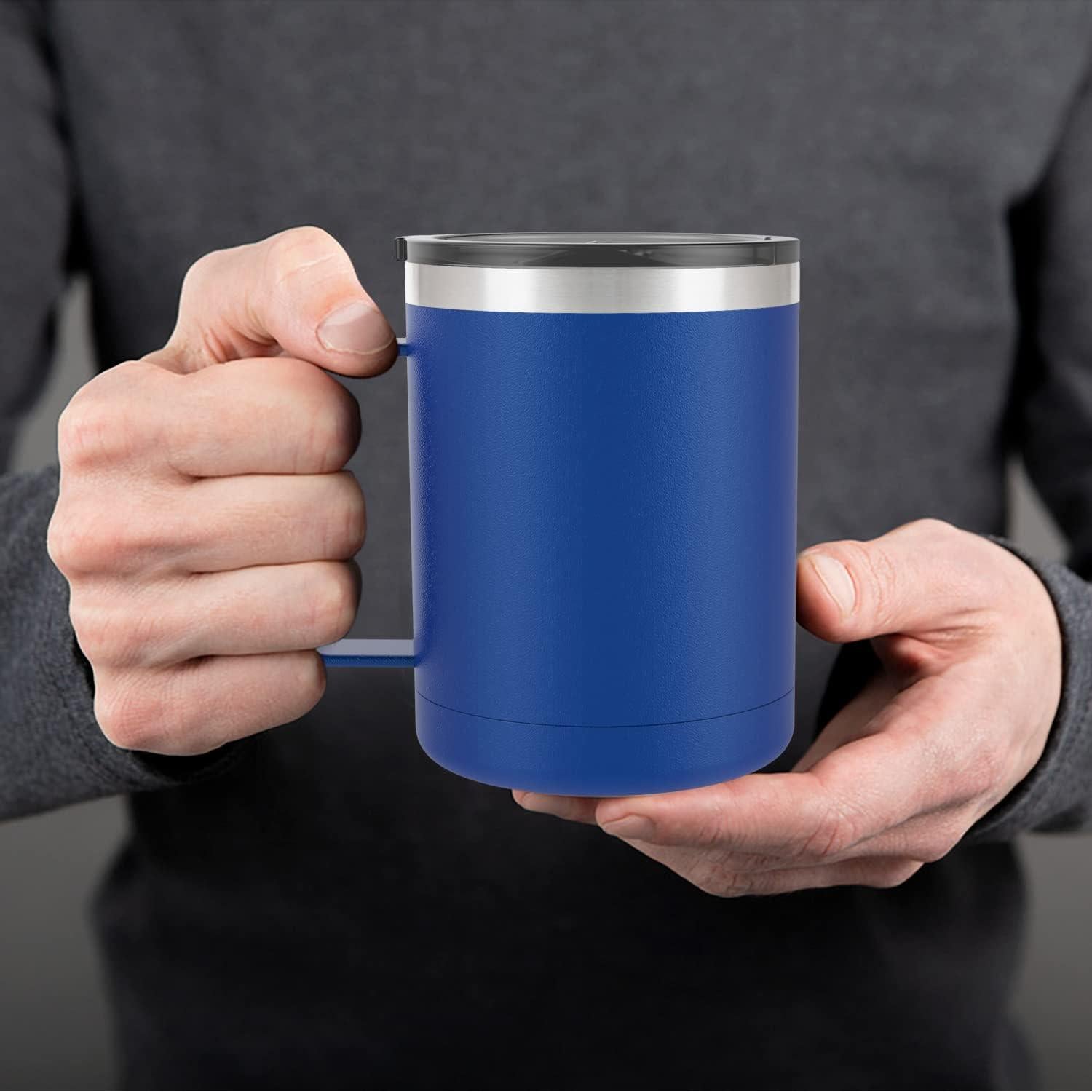 Taza de Café Aislada al Vacío Yoelike 396g Azul Marino