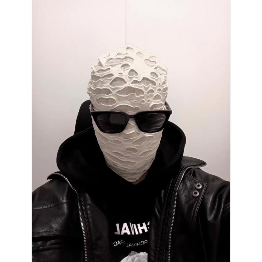 Máscara Completa Elástica YECRUX Color Albaricoque para Halloween