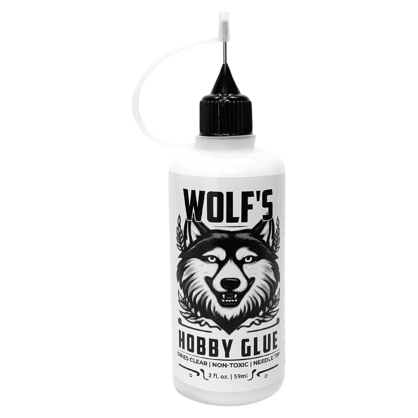 Pegamento Hobby Wolf 59ml con Punta de Aguja - Secado Transparente