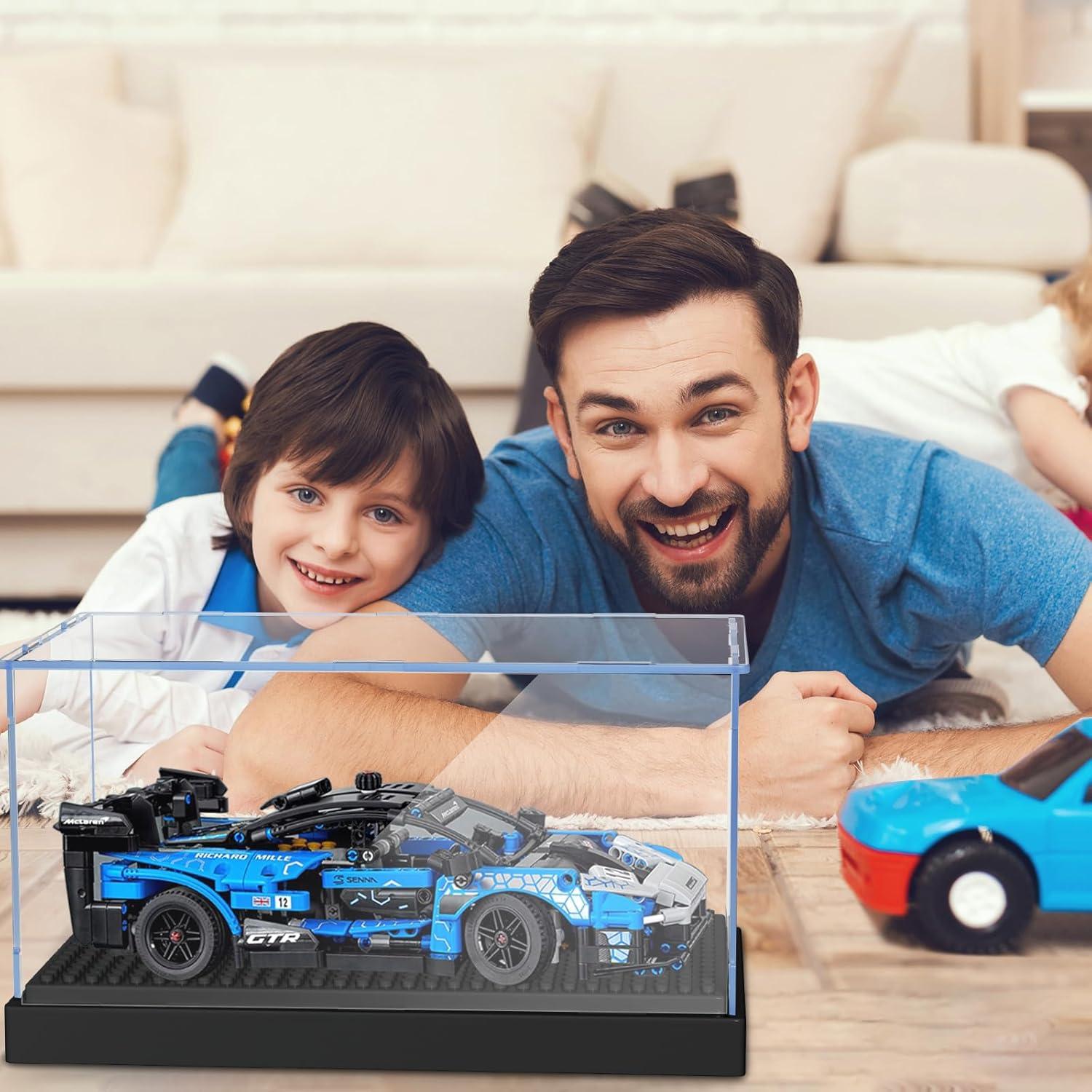 Caja de Exhibición Acrílica KKU para Minifiguras 25.5x15.5cm