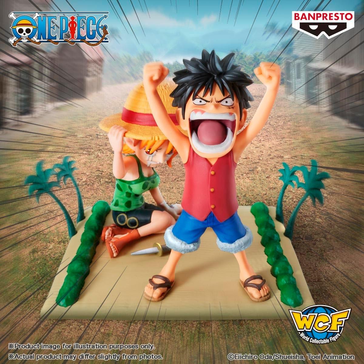 Figura Coleccionable Luffy & Nami One Piece Bandai 7.1 cm