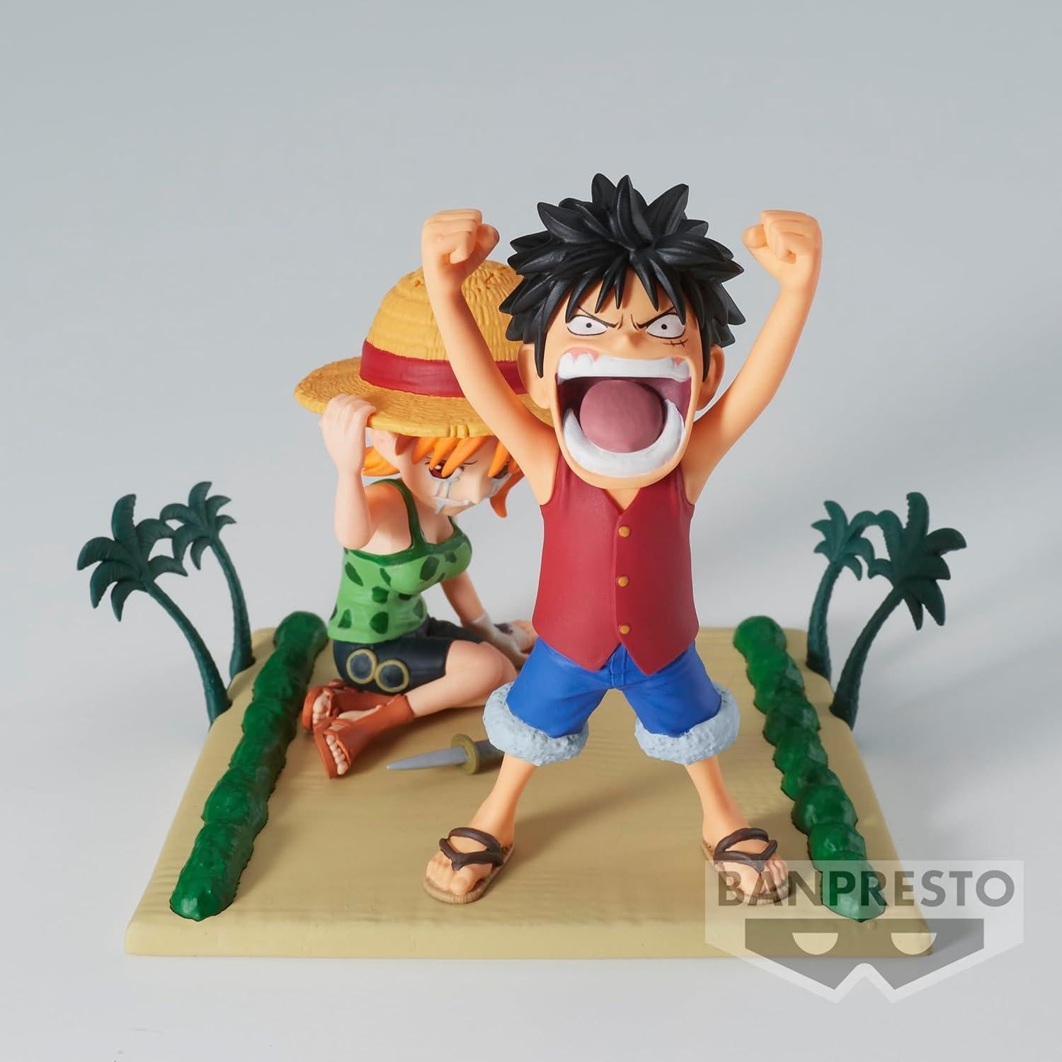 Figura Coleccionable Luffy & Nami One Piece Bandai 7.1 cm