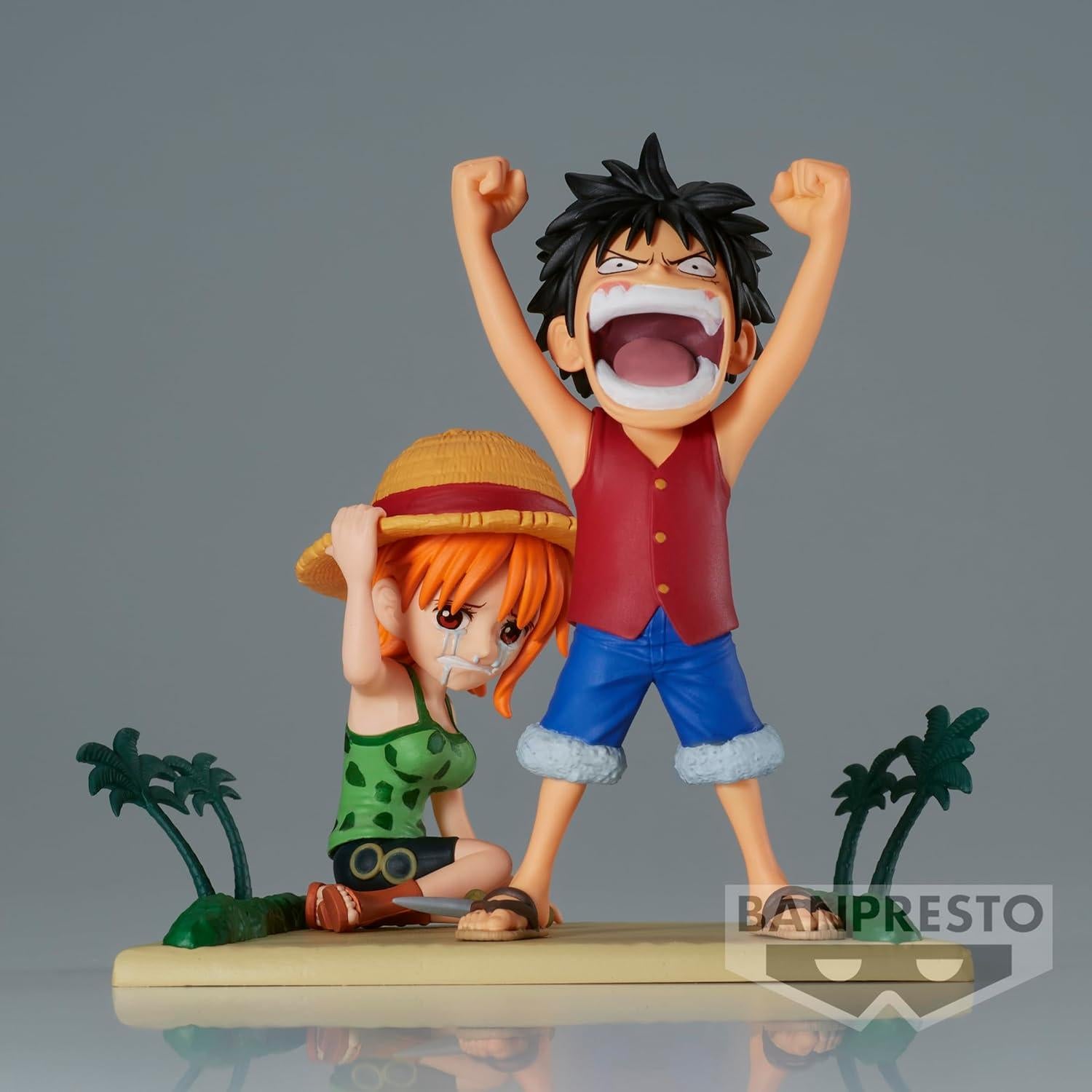 Figura Coleccionable Luffy & Nami One Piece Bandai 7.1 cm