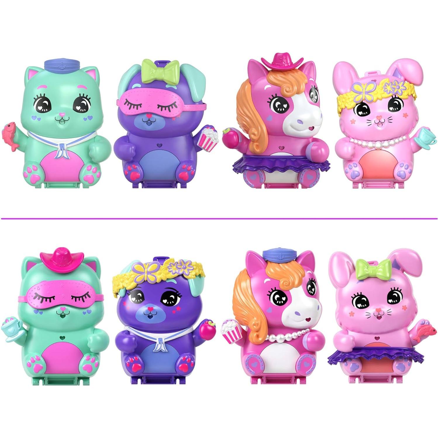 Compacto Rodeo de Ponis Polly Pocket con 1 Muñeca y Accesorios