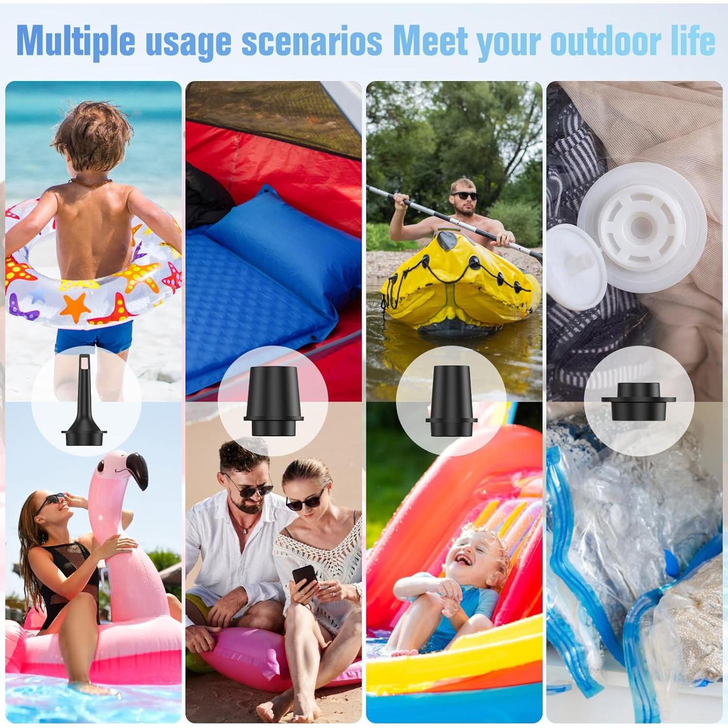 Bomba de aire portátil LILTSDRAE recargable 30W 4 kPa