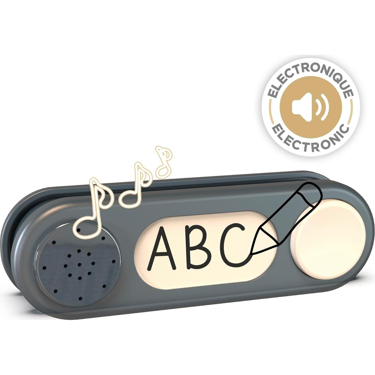 Timbre Electrónico Smoby Gris - Accesorio Jardín para Niños 2+