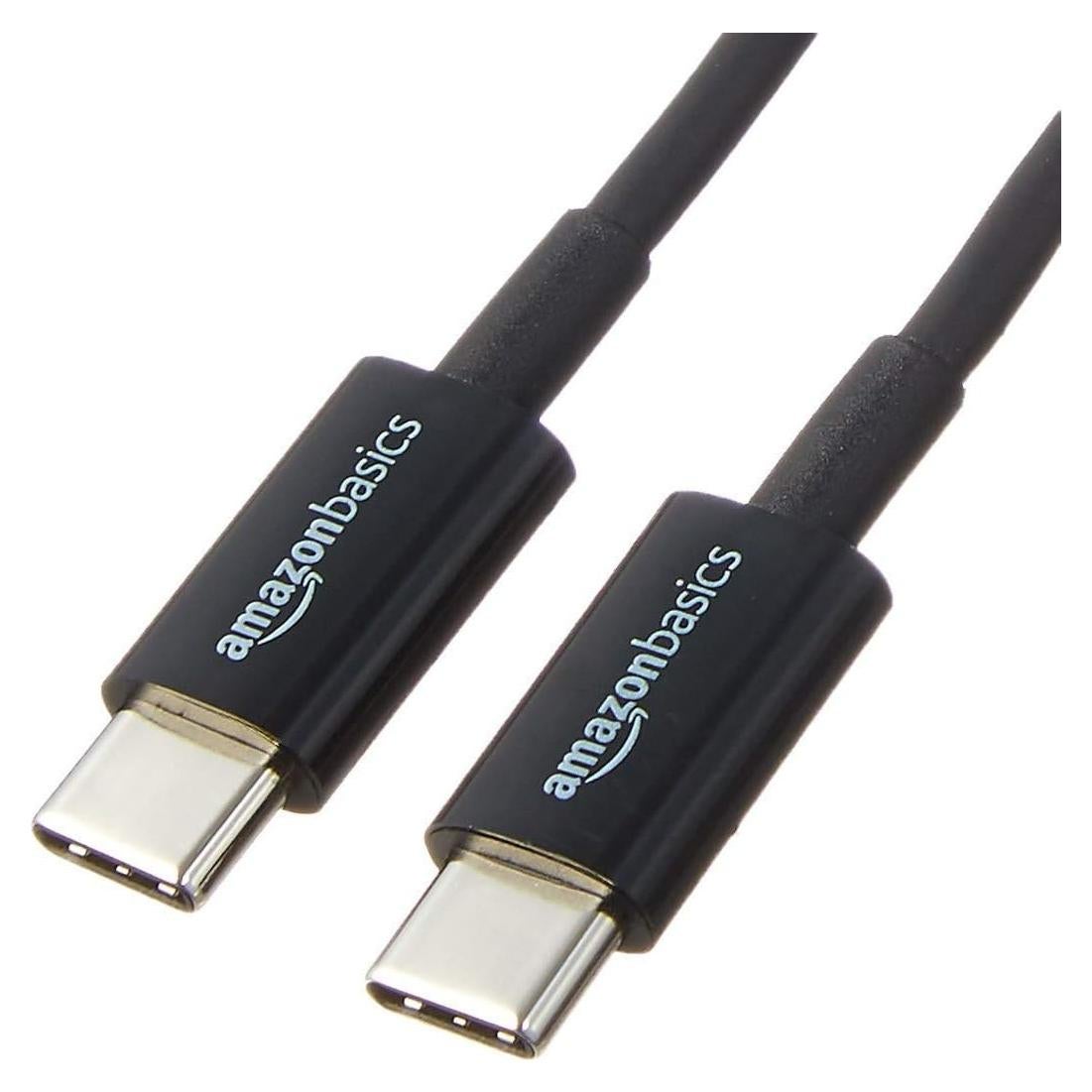 Cable de Carga Rápida USB-C a USB-C 2.0 Amazon Basics 0.9m