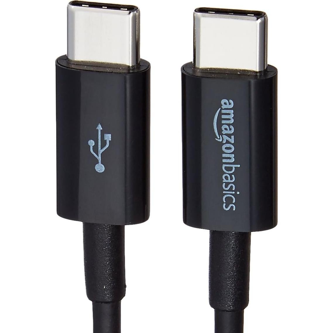 Cable de Carga Rápida USB-C a USB-C 2.0 Amazon Basics 0.9m