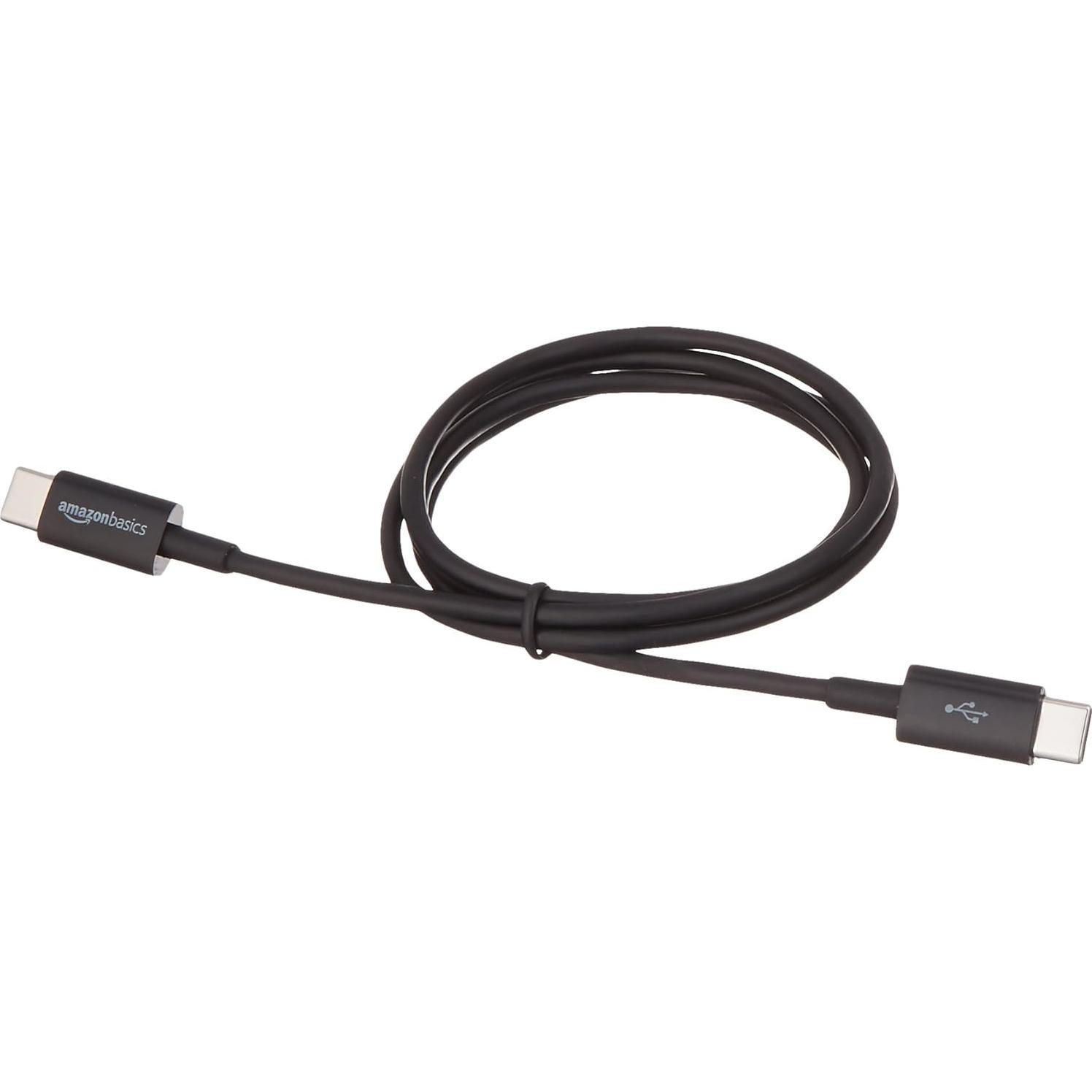 Cable de Carga Rápida USB-C a USB-C 2.0 Amazon Basics 0.9m