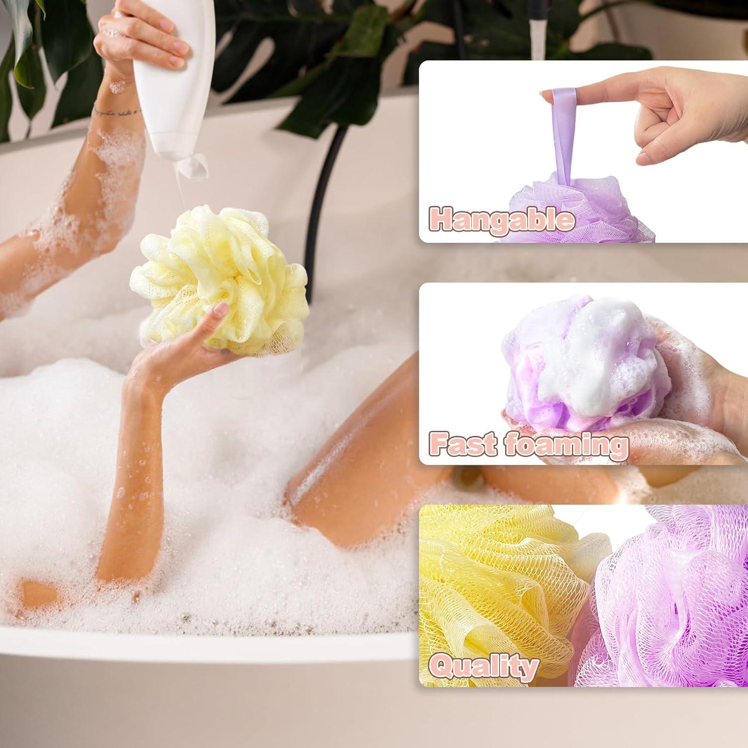 10 Esponjas de Ducha Loofah Meirrnyyu 13 cm Exfoliantes Colores
