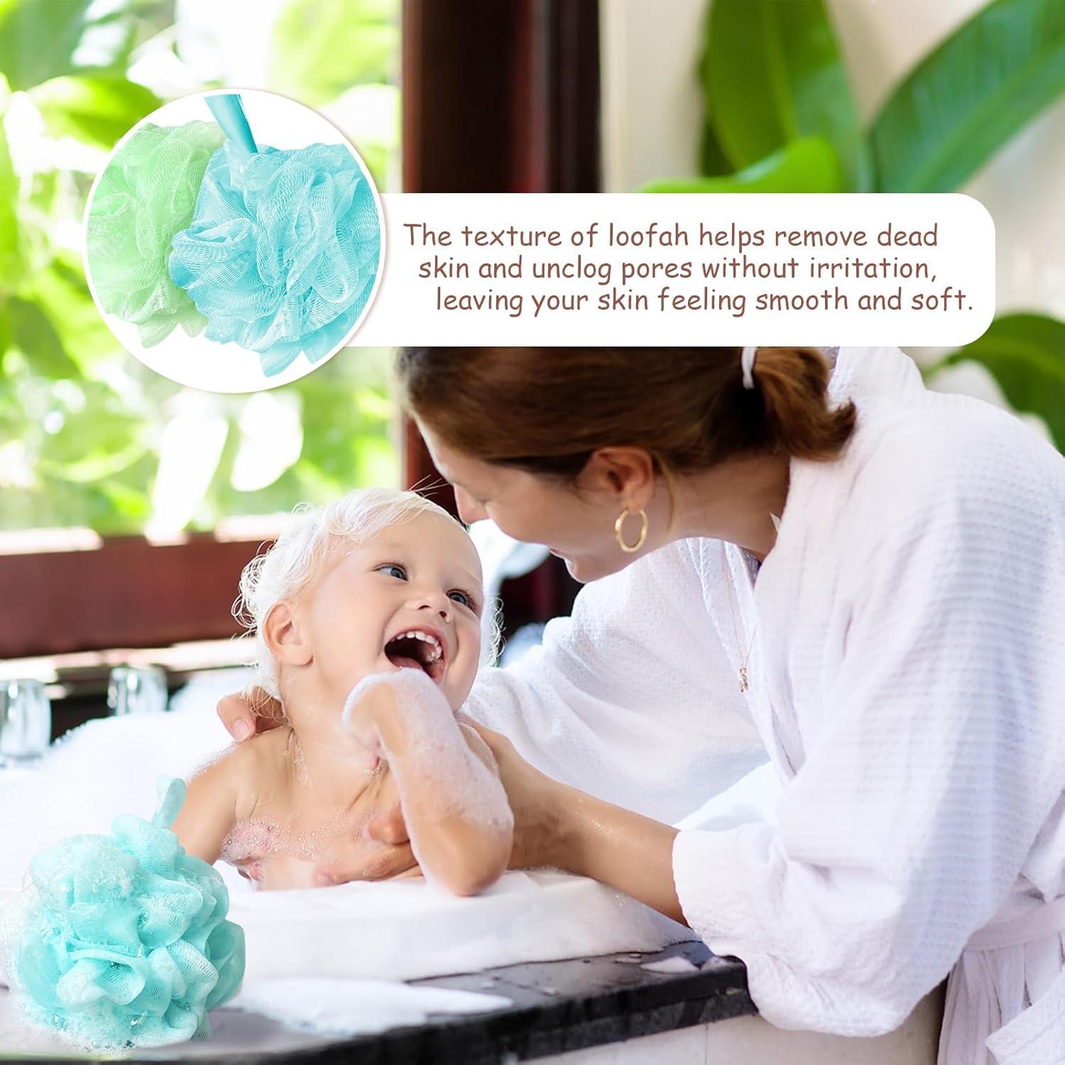 10 Esponjas de Ducha Loofah Meirrnyyu 13 cm Exfoliantes Colores