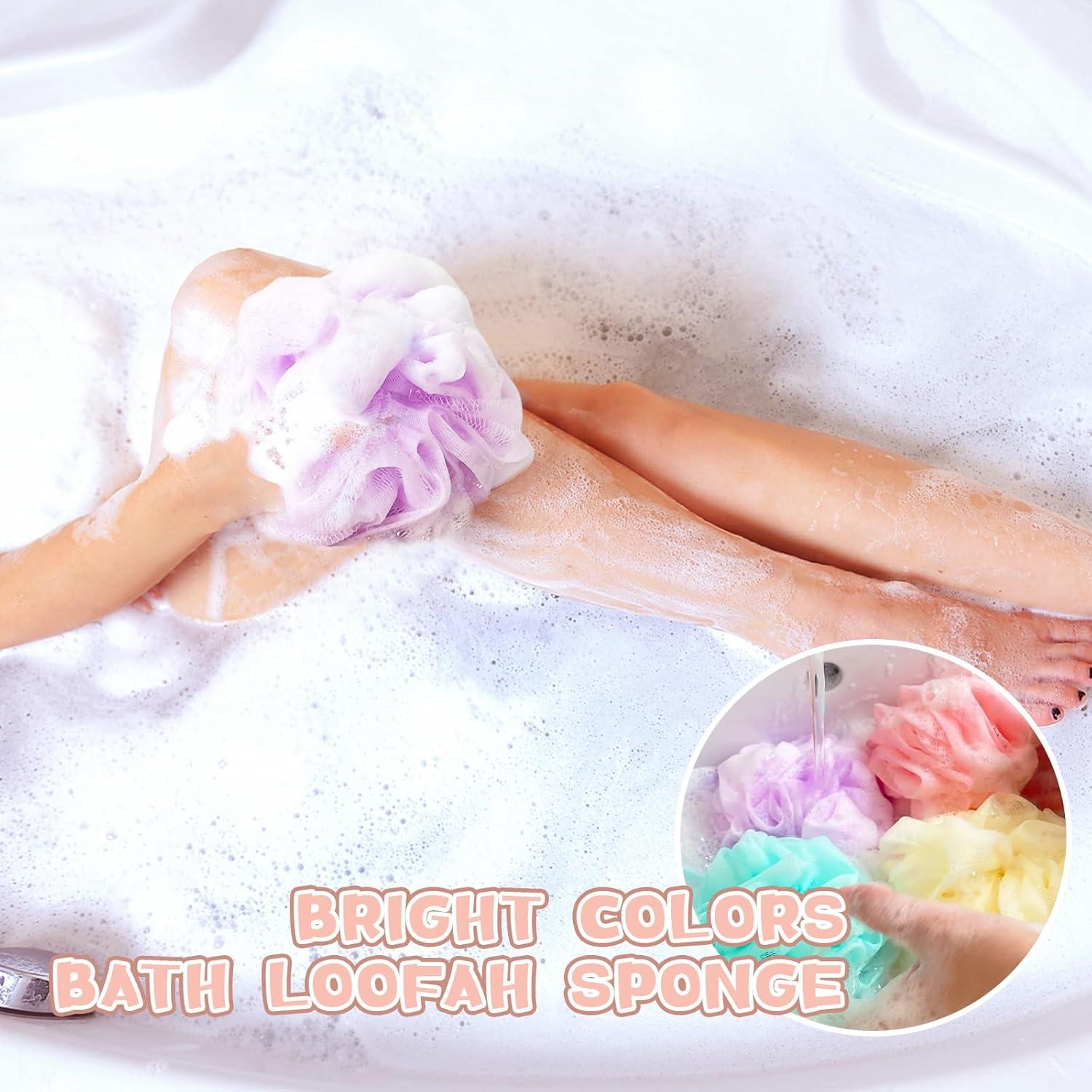 10 Esponjas de Ducha Loofah Meirrnyyu 13 cm Exfoliantes Colores