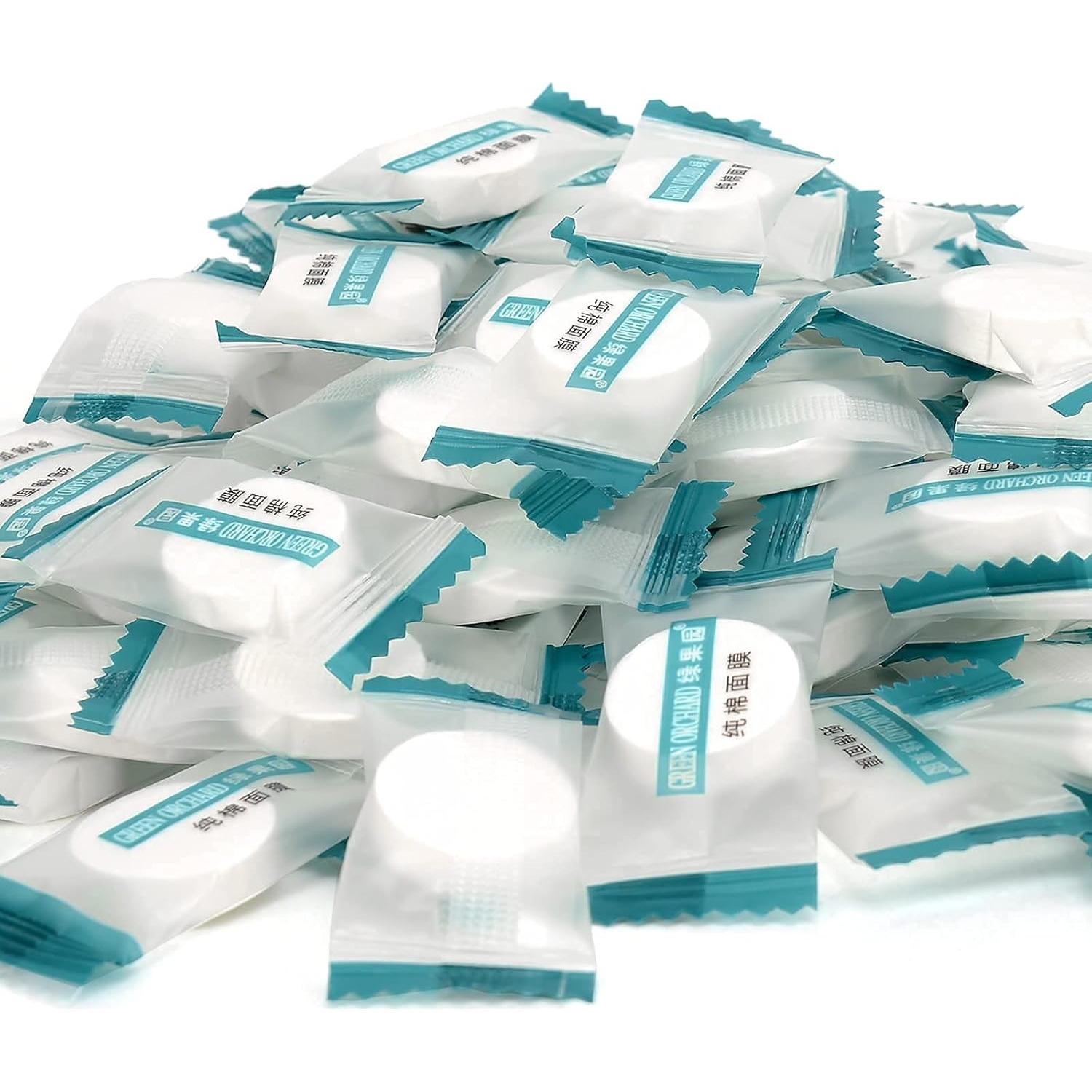 100 Piezas Máscara Facial Algodón Seco Prensado TinLeJa