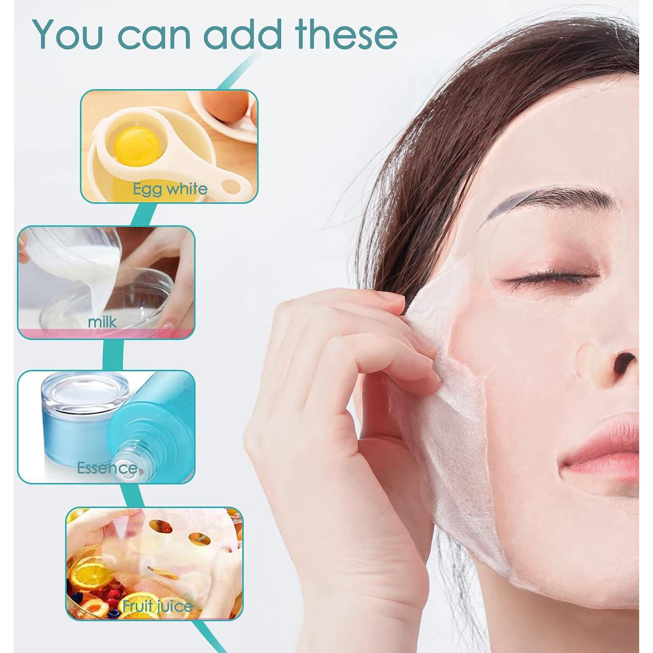 100 Piezas Máscara Facial Algodón Seco Prensado TinLeJa