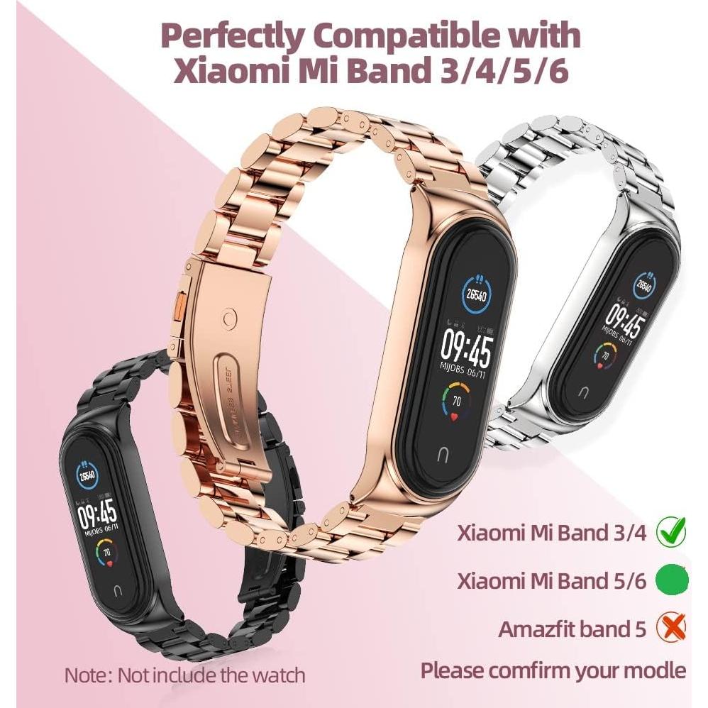 Correa MIJOBS de acero inoxidable para Mi Band 6/5/4/3