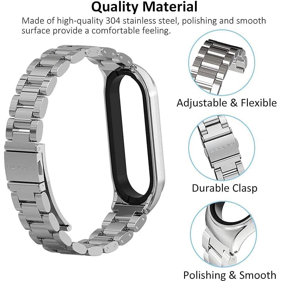 Correa MIJOBS de acero inoxidable para Mi Band 6/5/4/3