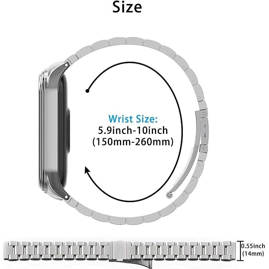 Correa MIJOBS de acero inoxidable para Mi Band 6/5/4/3