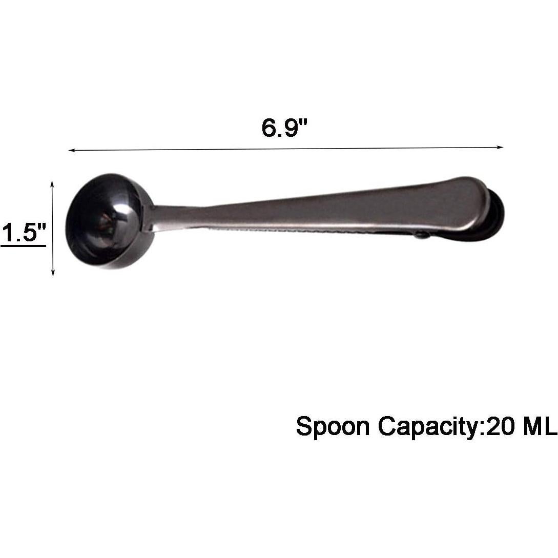 Cucharón de Acero Inoxidable 2 en 1 Wonuu - 10 PCS con Clip