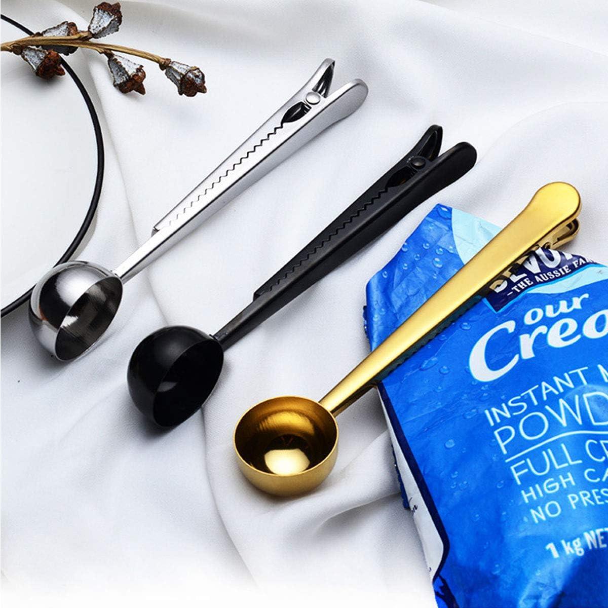 Cucharón de Acero Inoxidable 2 en 1 Wonuu - 10 PCS con Clip