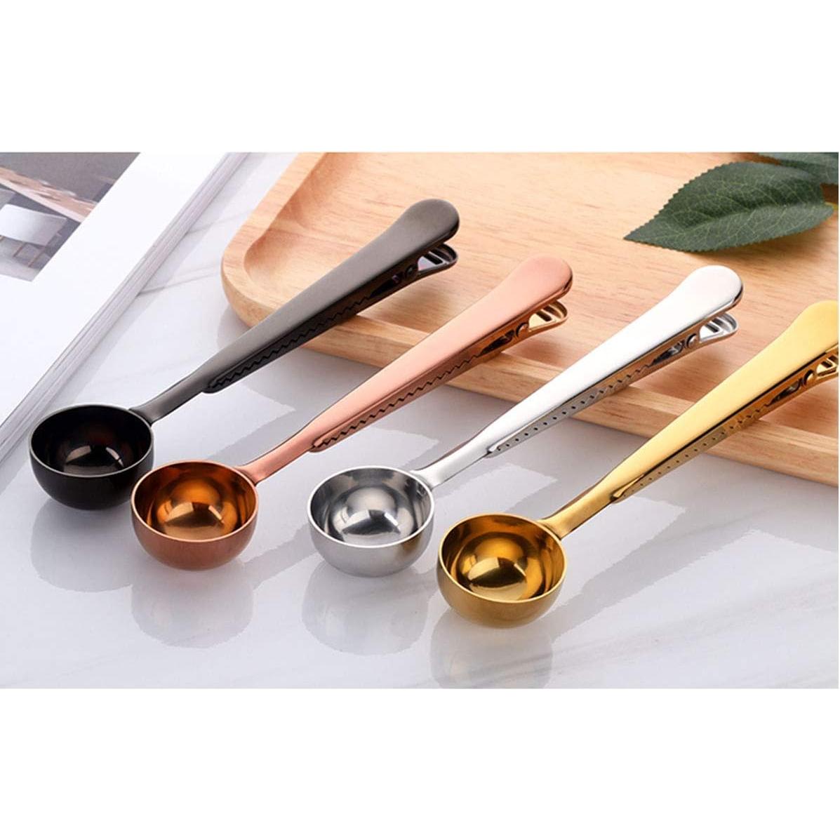 Cucharón de Acero Inoxidable 2 en 1 Wonuu - 10 PCS con Clip