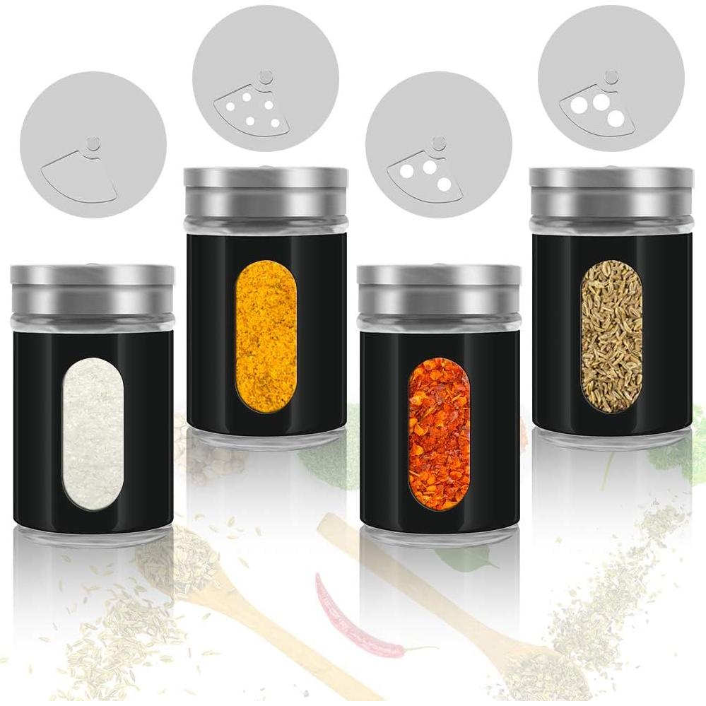 Salero y Pimentero Accmor Acero Inoxidable 2 Piezas Negro