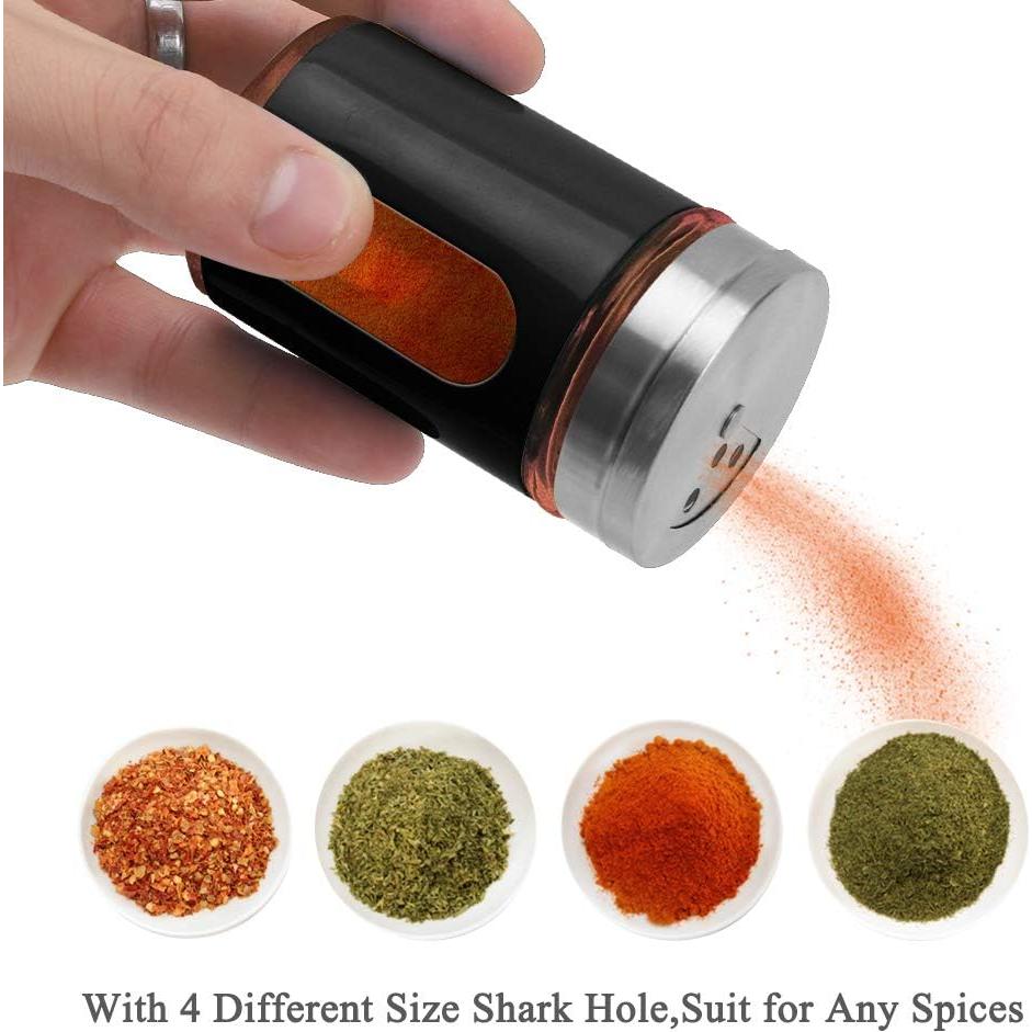 Salero y Pimentero Accmor Acero Inoxidable 2 Piezas Negro