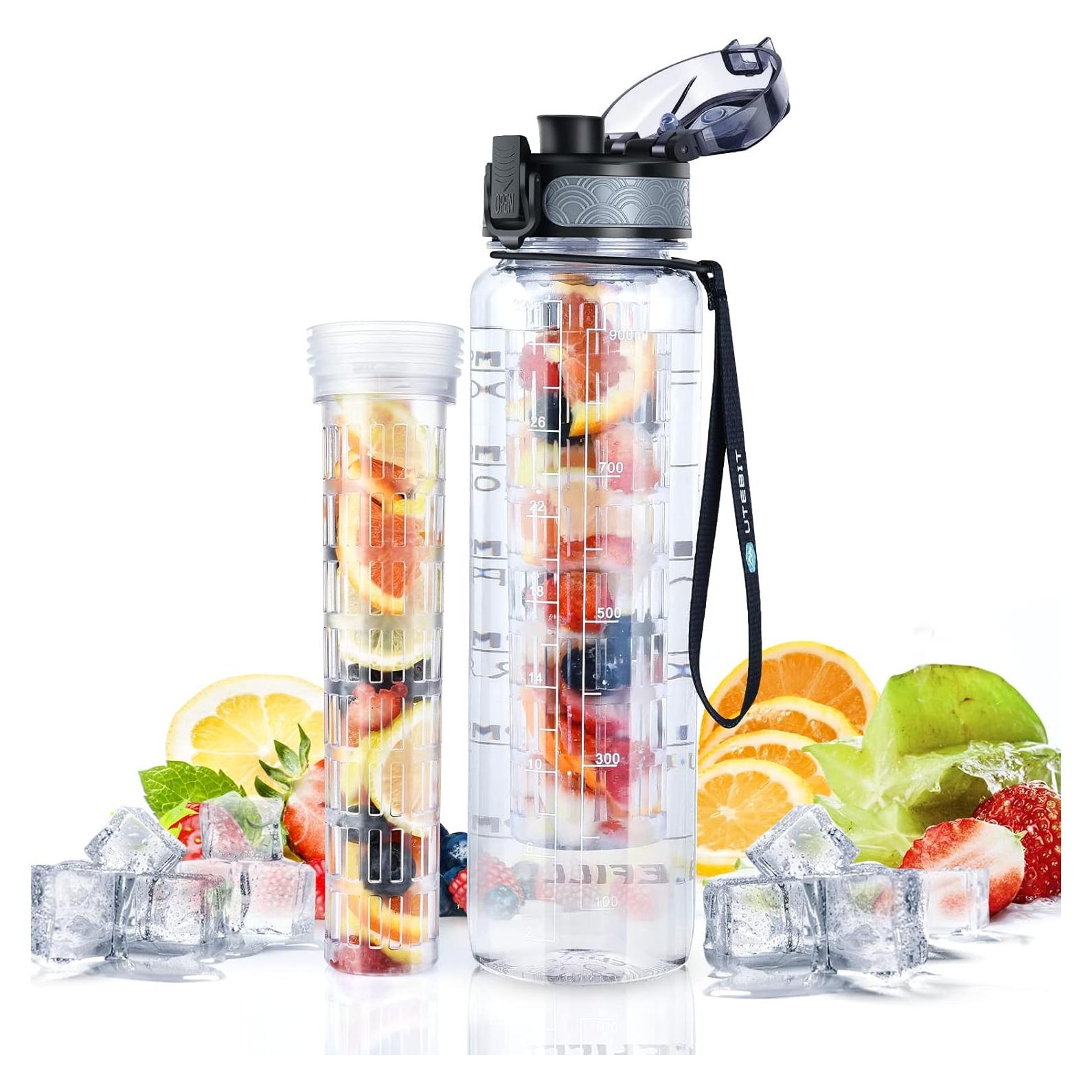 Botella de Agua Infusora UTEBIT 1L Aislada BPA Libre