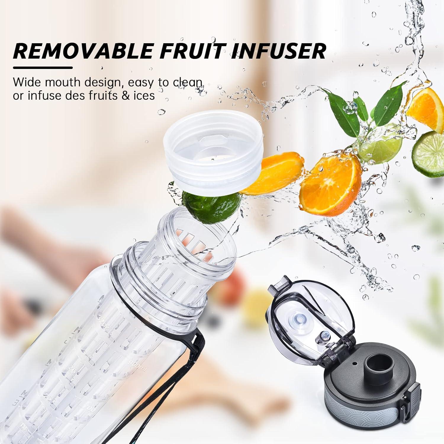 Botella de Agua Infusora UTEBIT 1L Aislada BPA Libre