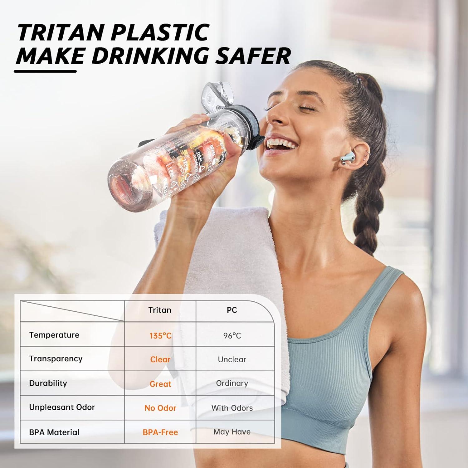 Botella de Agua Infusora UTEBIT 1L Aislada BPA Libre