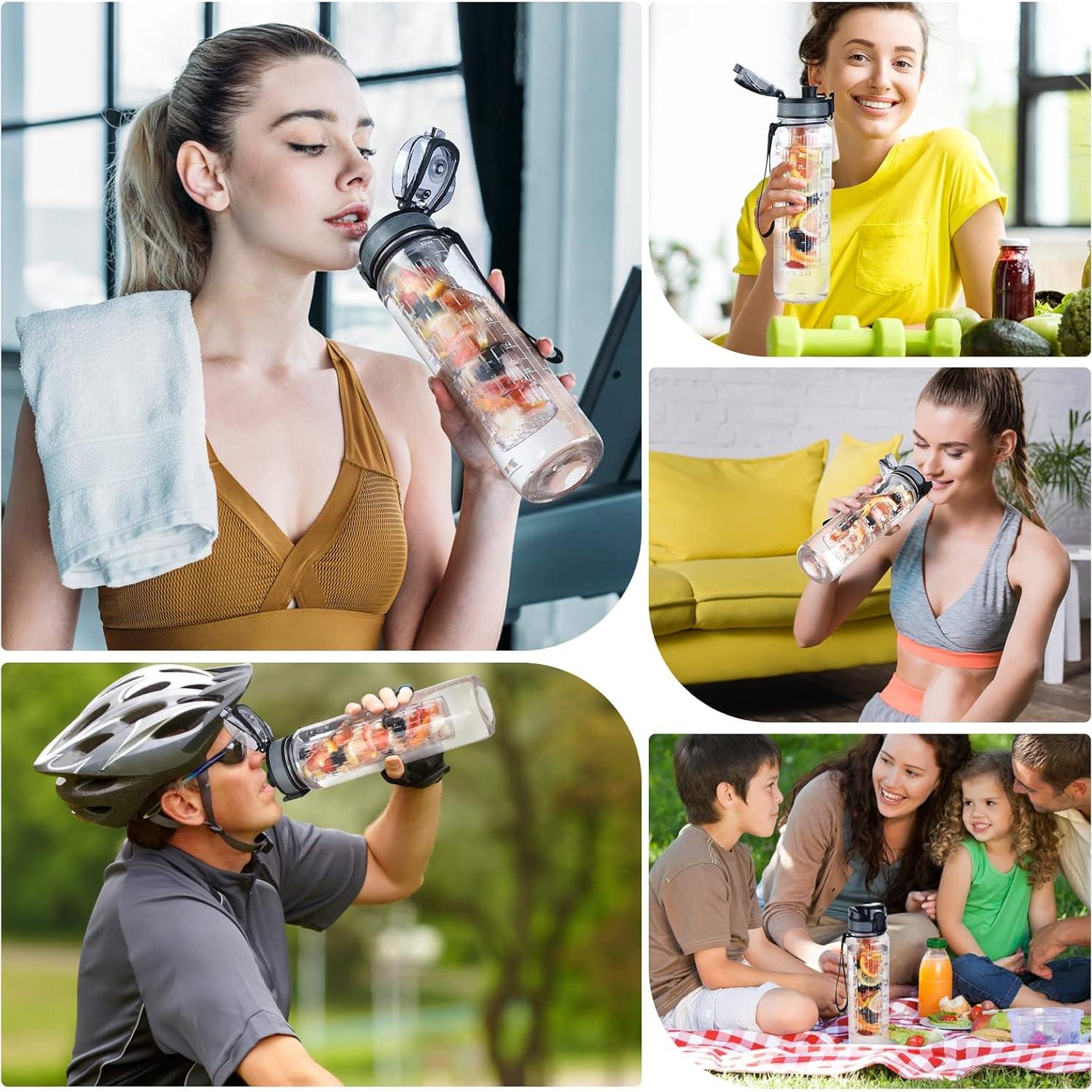 Botella de Agua Infusora UTEBIT 1L Aislada BPA Libre