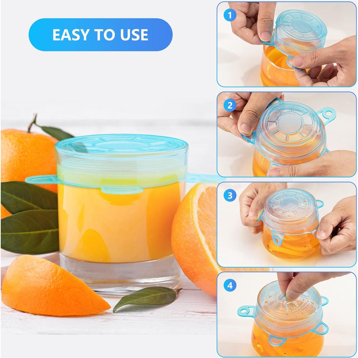 Tapas de Silicona Estirables 12PCS 6.5cm Reutilizables DAILY KISN