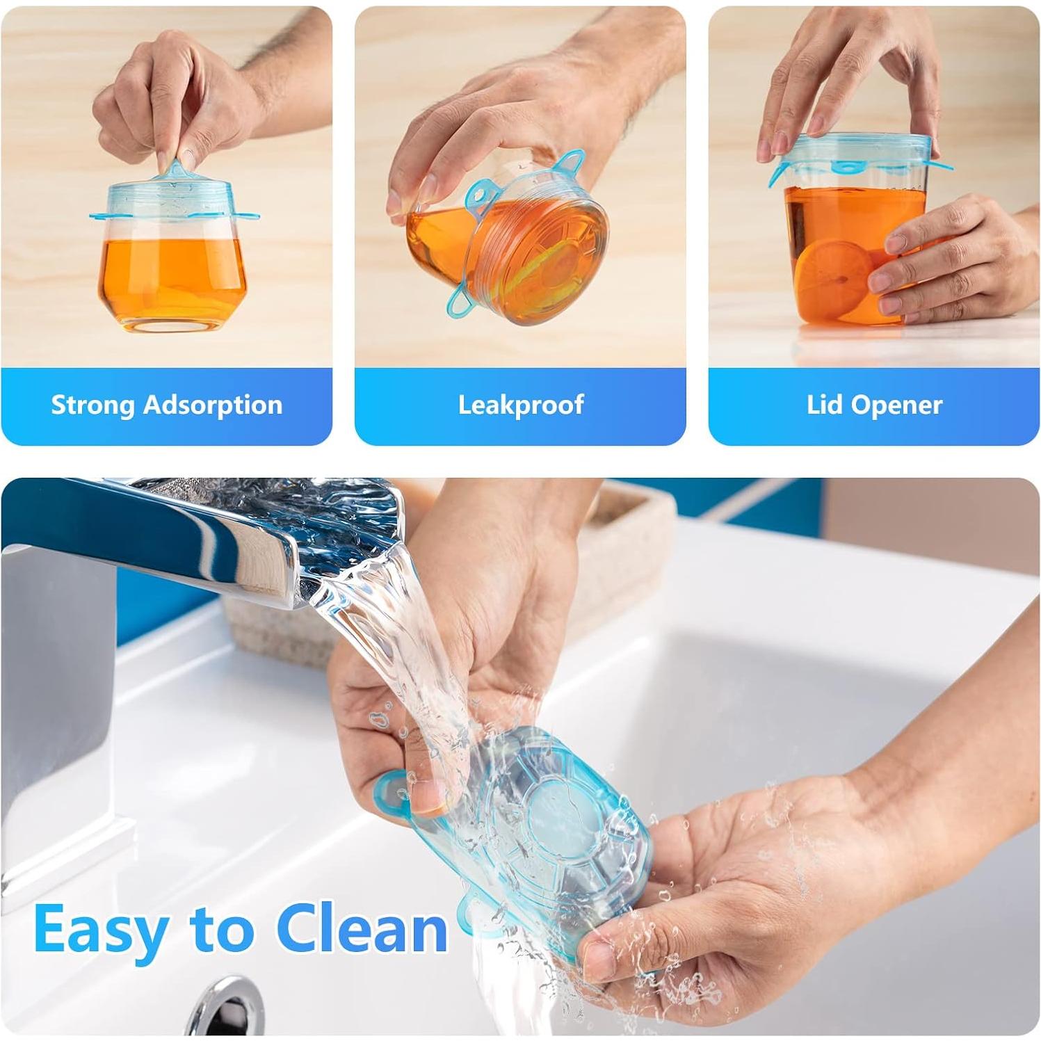 Tapas de Silicona Estirables 12PCS 6.5cm Reutilizables DAILY KISN