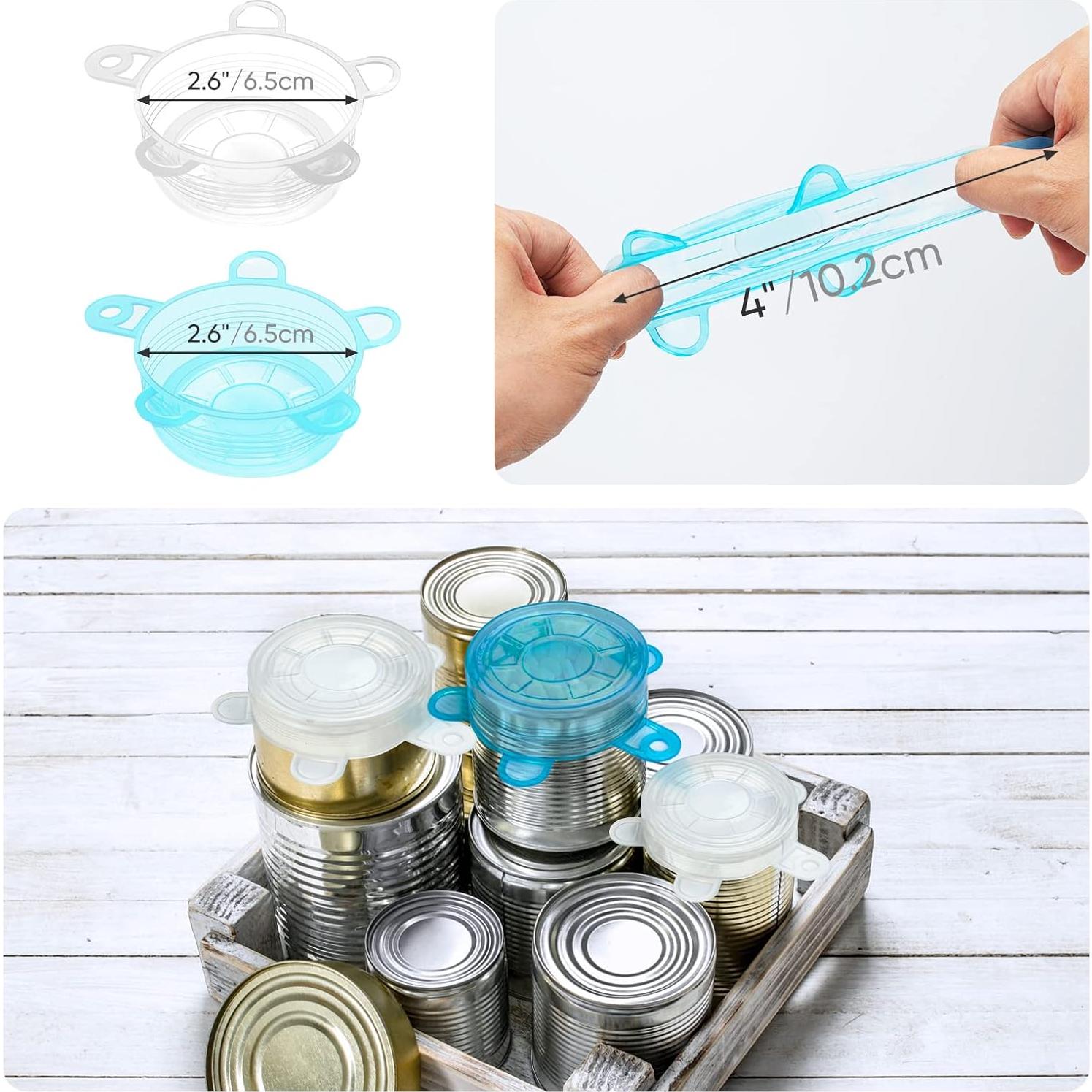 Tapas de Silicona Estirables 12PCS 6.5cm Reutilizables DAILY KISN