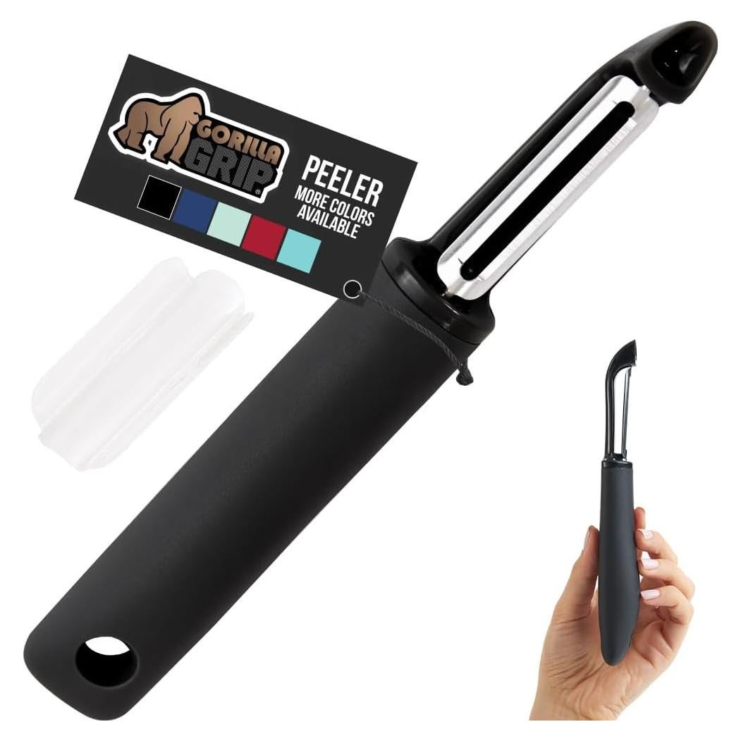 Pelador de Verduras Gorilla Grip Acero Inoxidable Ergonomico