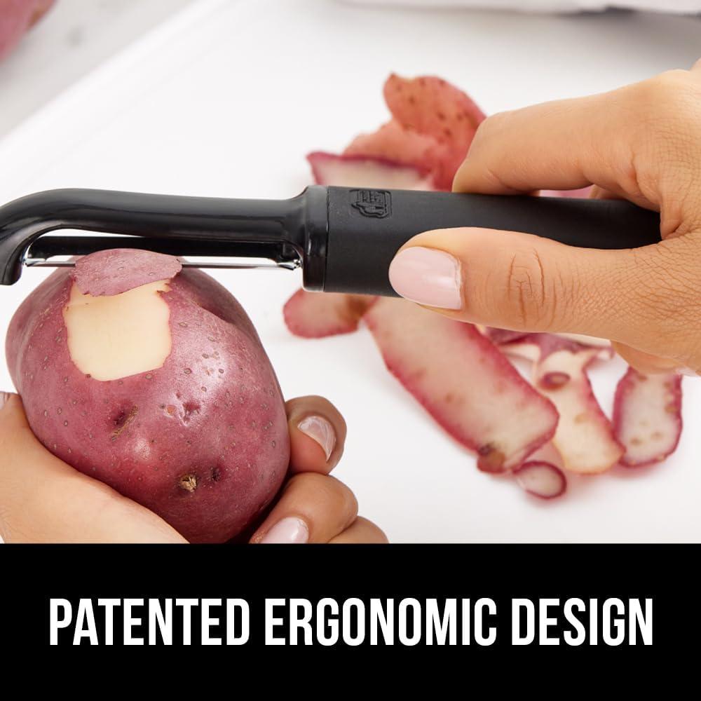 Pelador de Verduras Gorilla Grip Acero Inoxidable Ergonomico