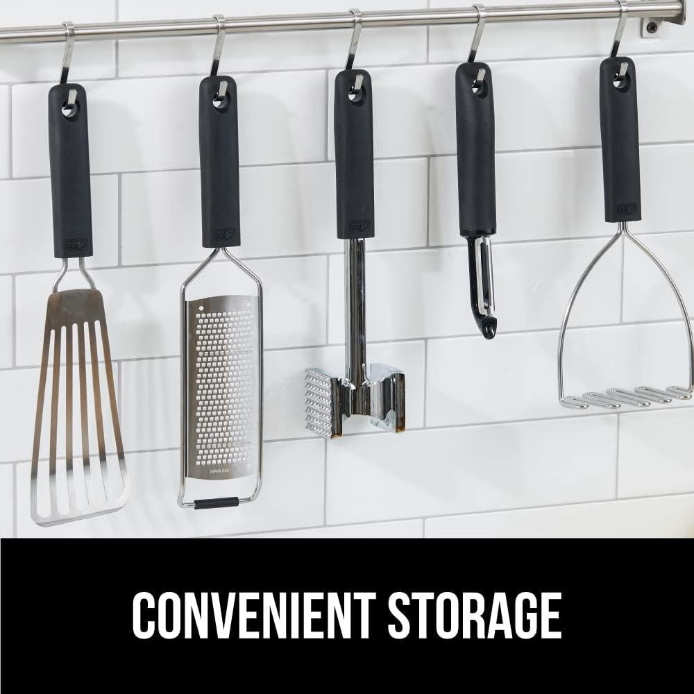 Pelador de Verduras Gorilla Grip Acero Inoxidable Ergonomico