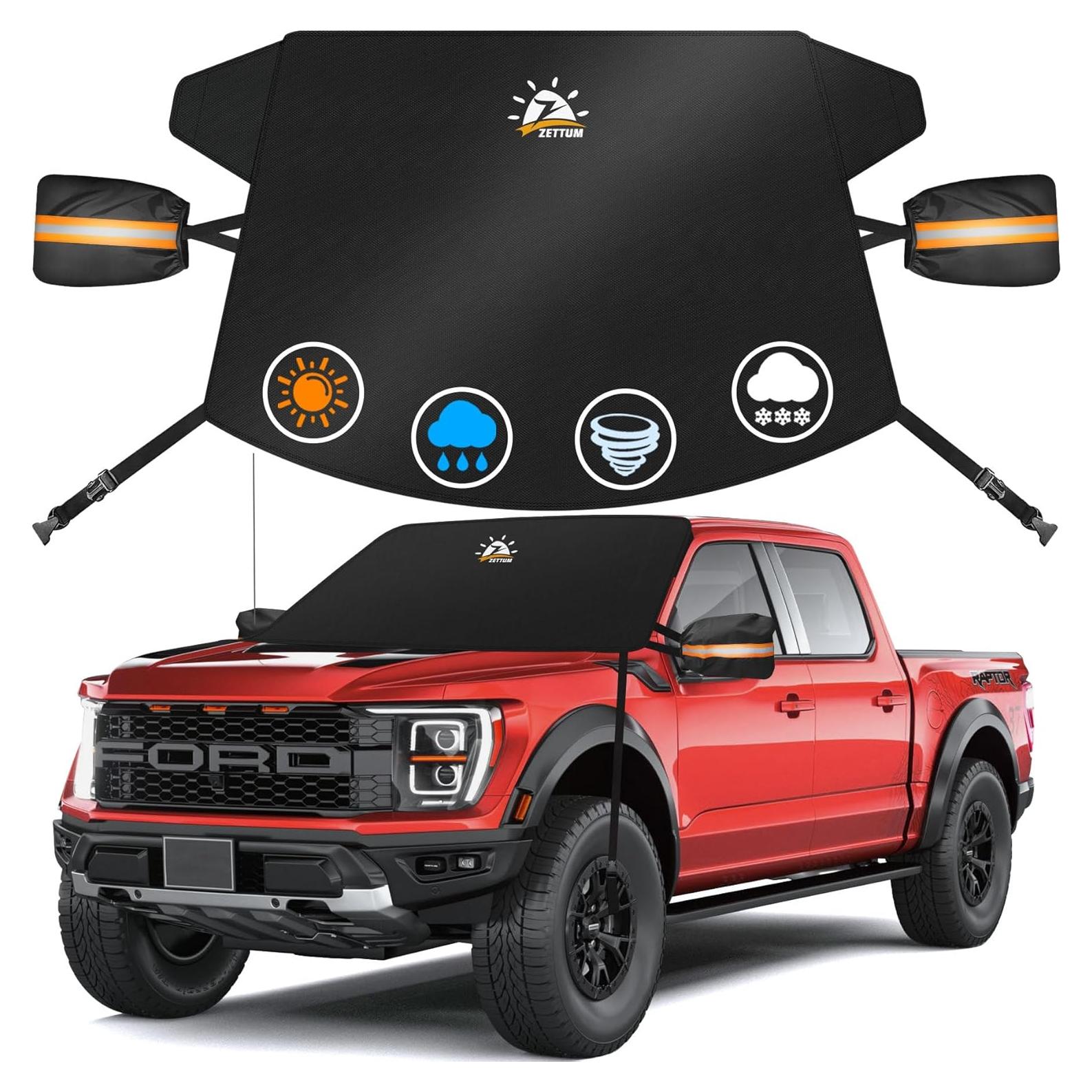 Cubierta de Parabrisas Zettum CSIC-76-BLK Resistente Invierno