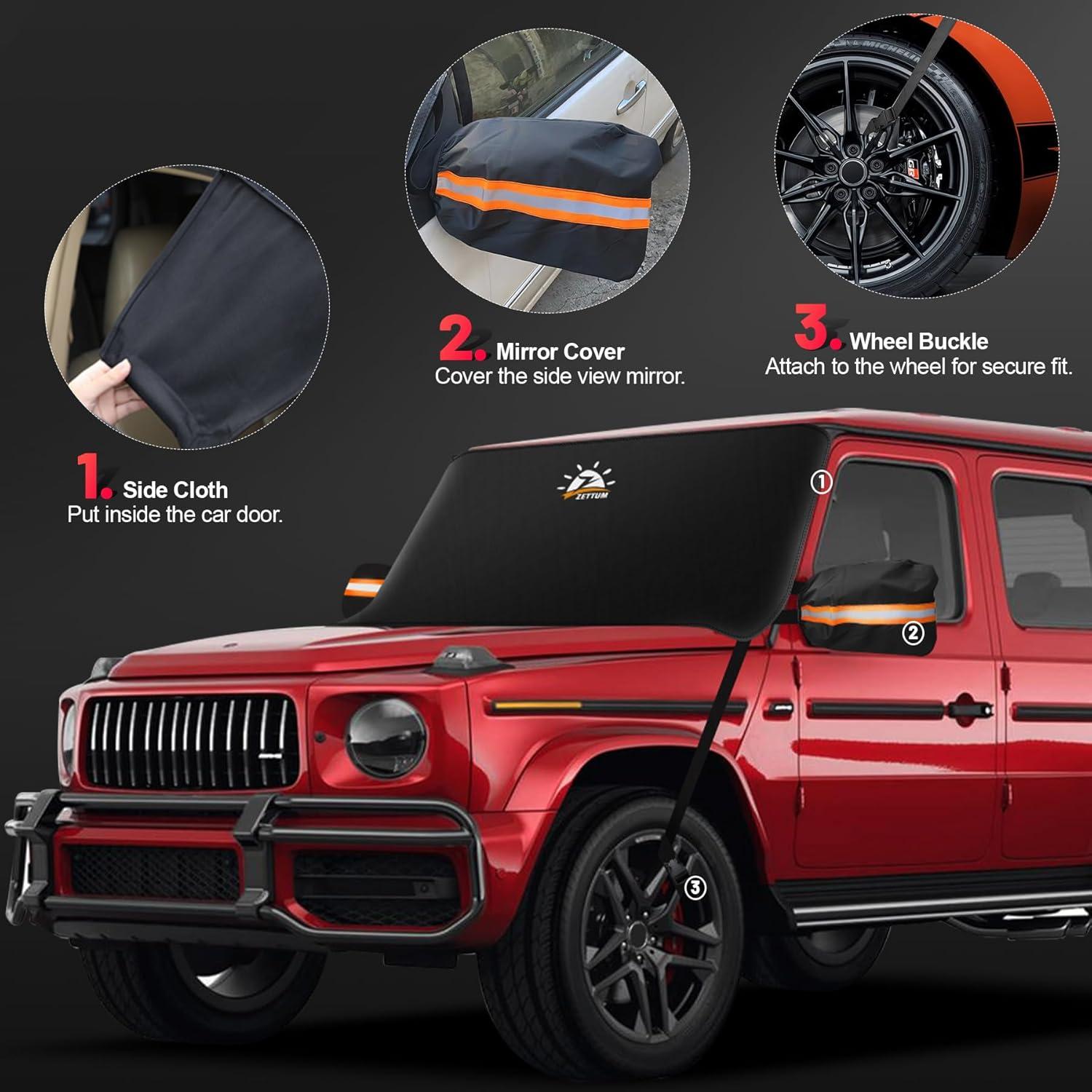 Cubierta de Parabrisas Zettum CSIC-76-BLK Resistente Invierno