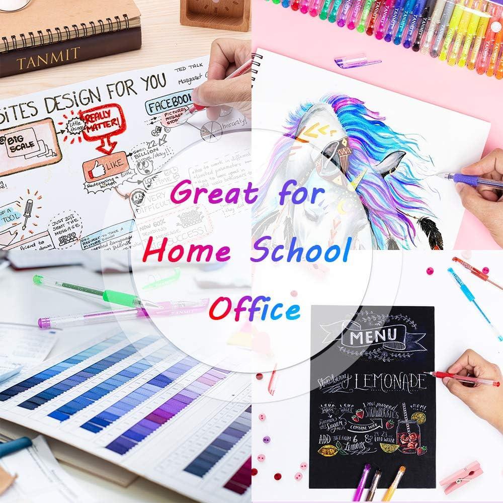 Set de 33 Bolígrafos de Gel Brillantes TANMIT - Multicolor