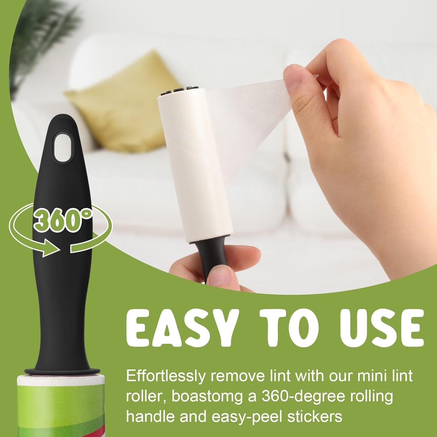 Hushee Mini Rodillos Quitapelusas 8 Pcs para Ropa y Muebles