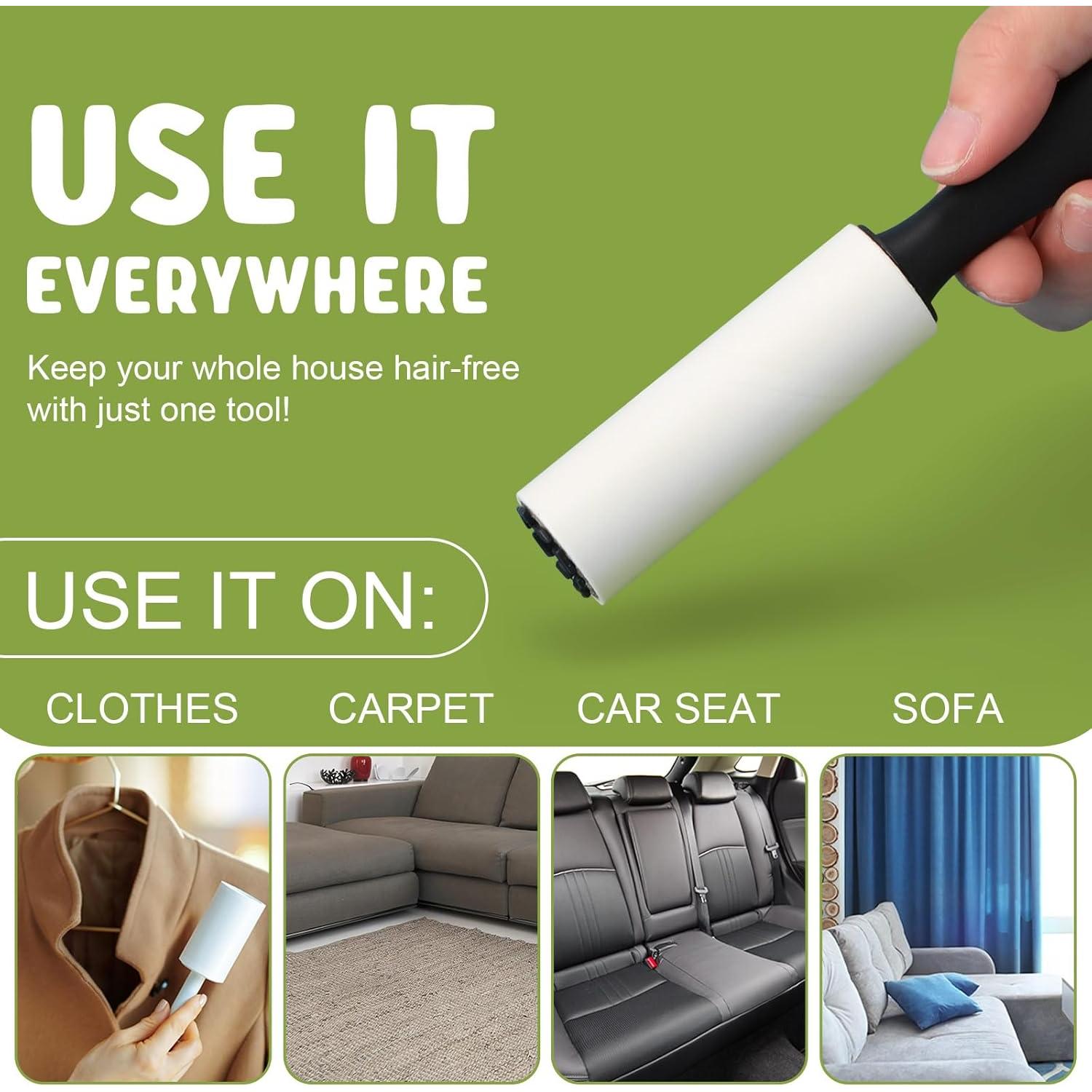 Hushee Mini Rodillos Quitapelusas 8 Pcs para Ropa y Muebles