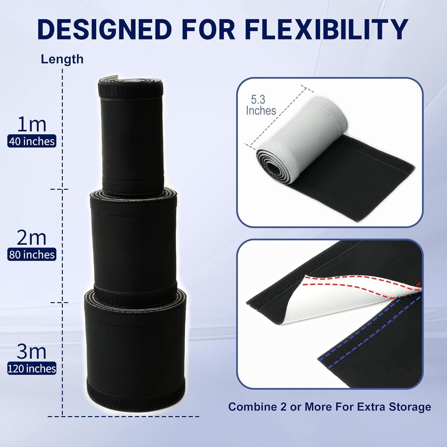 Manga Organizador de Cables Neopreno 1.0m CableGeeker