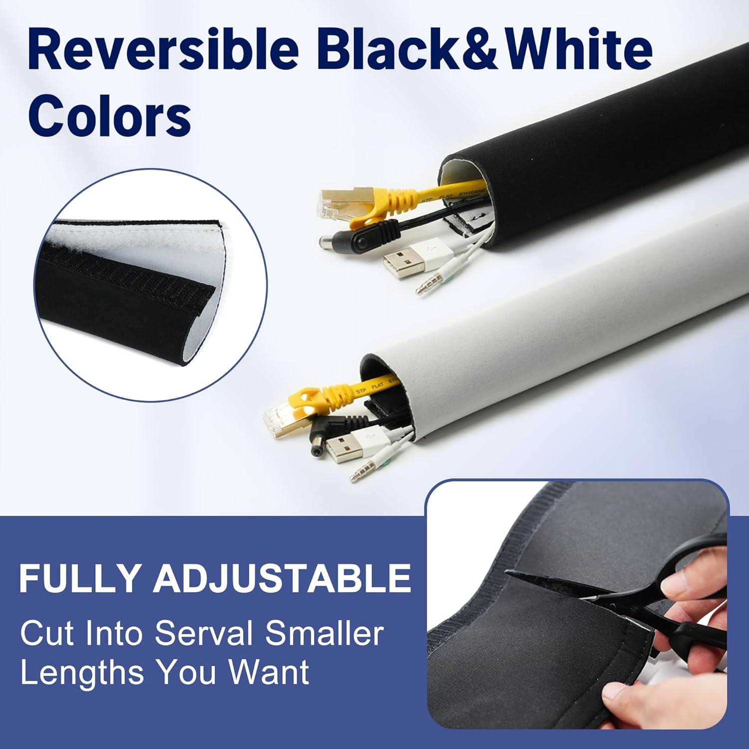 Manga Organizador de Cables Neopreno 1.0m CableGeeker