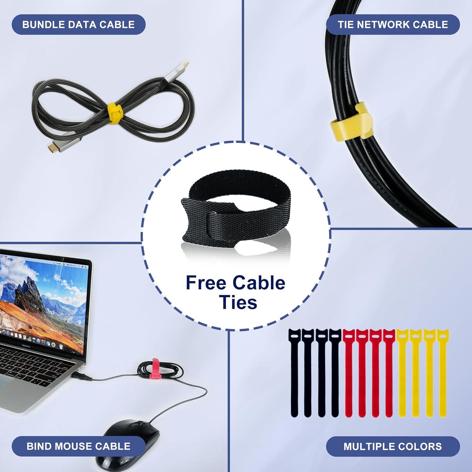 Manga Organizador de Cables Neopreno 1.0m CableGeeker