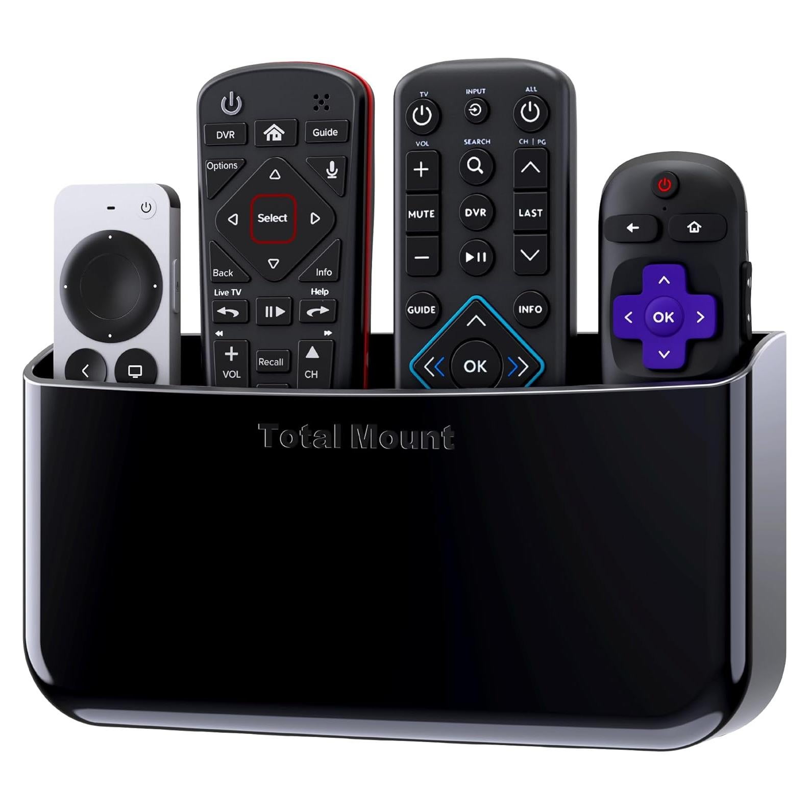 Soporte de Control Remoto TotalMount Negro Premium para 3-4 Controles
