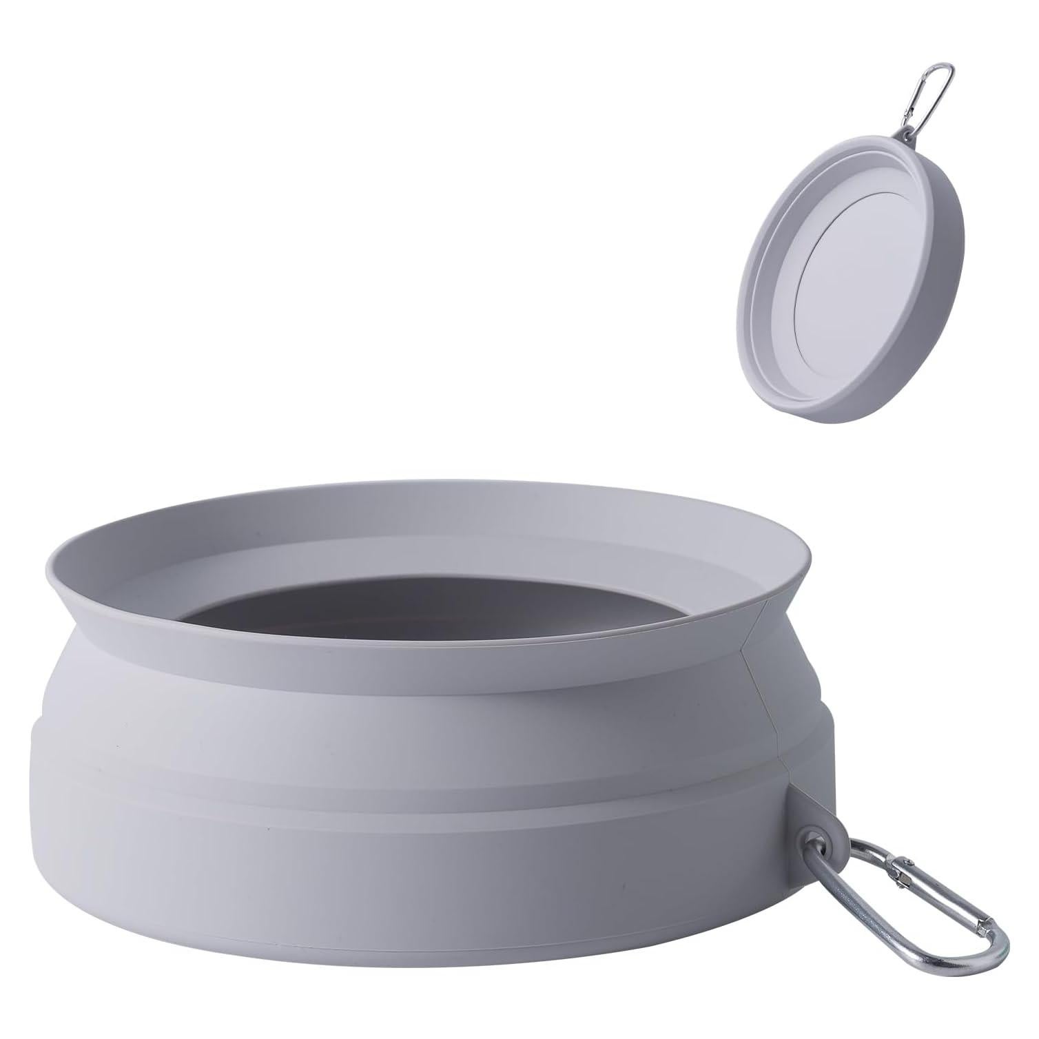 Tazón de Agua Plegable SLSON para Perros 20 oz Gris