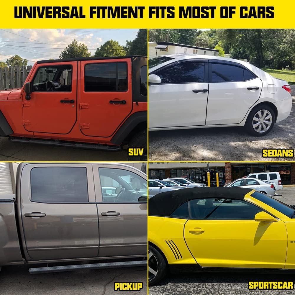 Winunite Protector de Bordes de Puertas de Coche 10M Negro