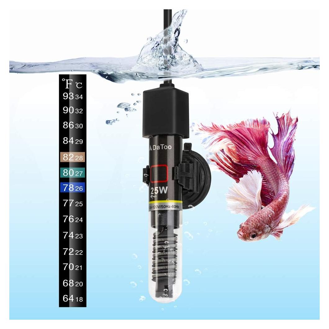 Calentador de Acuario DaToo MINI 25W para 3.8 a 22.7L