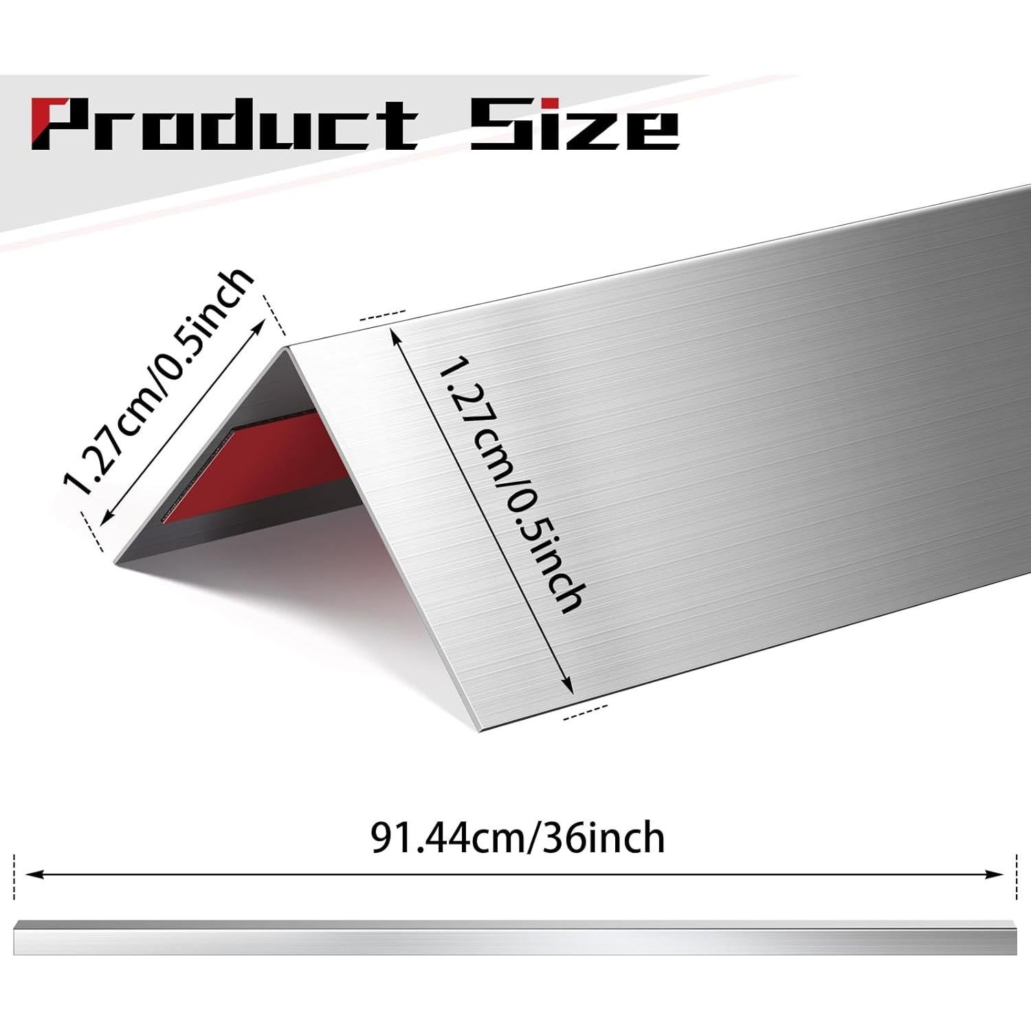 Protectores de Esquinas Autoadhesivos Therwen 10 Pcs Acero Inoxidable